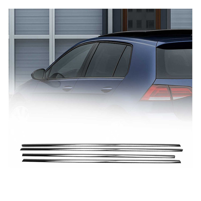 Garniture de Fenêtre pour VW Golf HB 2012-2019 Acier Inox Foncé 4Pcs