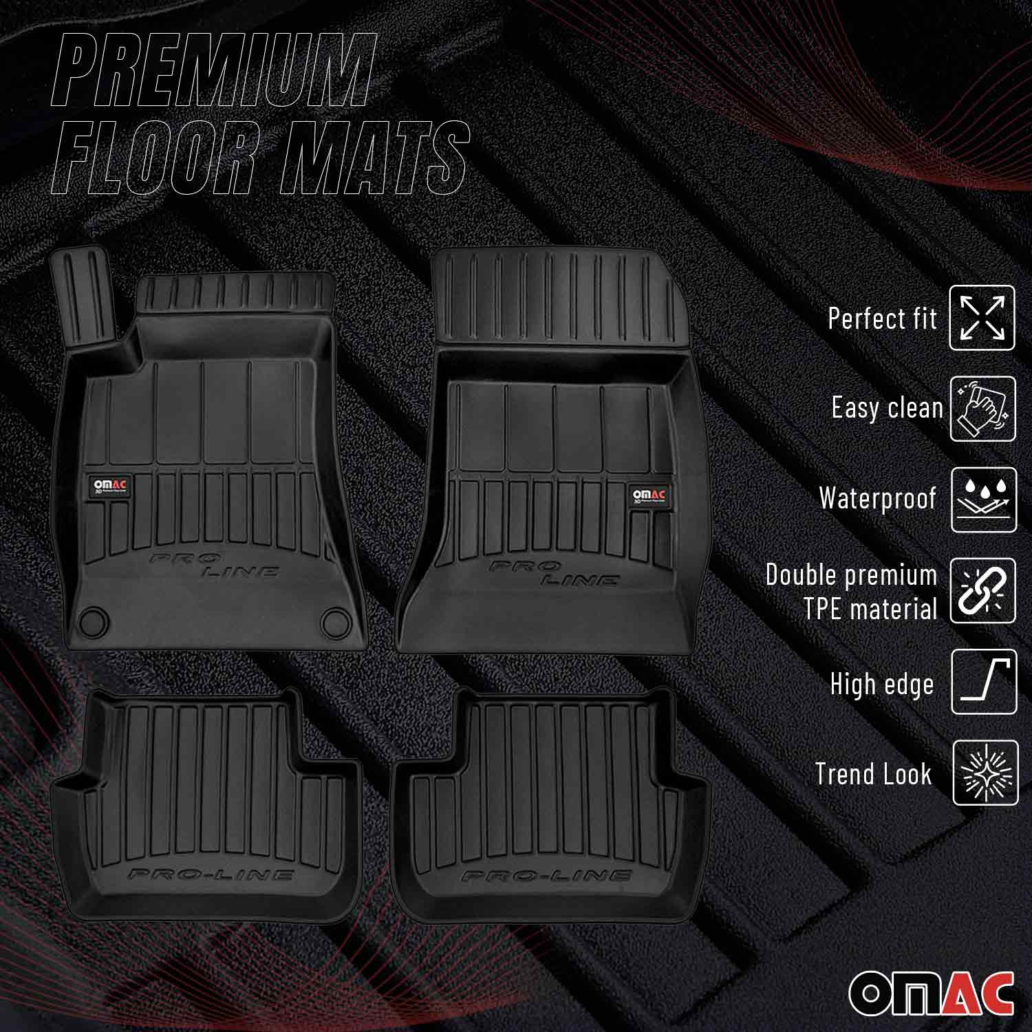 Tapis de Sol pour Mercedes Classe GLA X156 2013-2019 TPE Noir