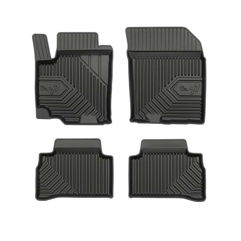 Tapis de Sol de Voiture pour Suzuki Vitara II 2015-2018 Pre-FL TPE Noir 4Pcs