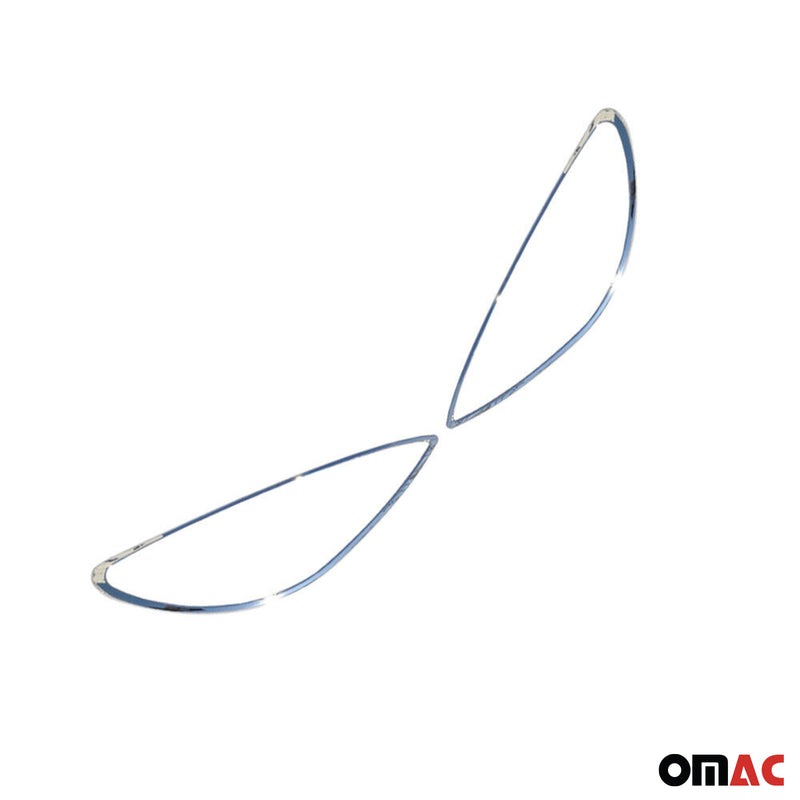 Cadres De Phare Avant pour Peugeot 206 1998-2010 ABS Chromé 2 Pcs