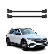 Barres de toit transversales pour Mercedes EQB X243 2022-2026 Aluminium Gris 2x