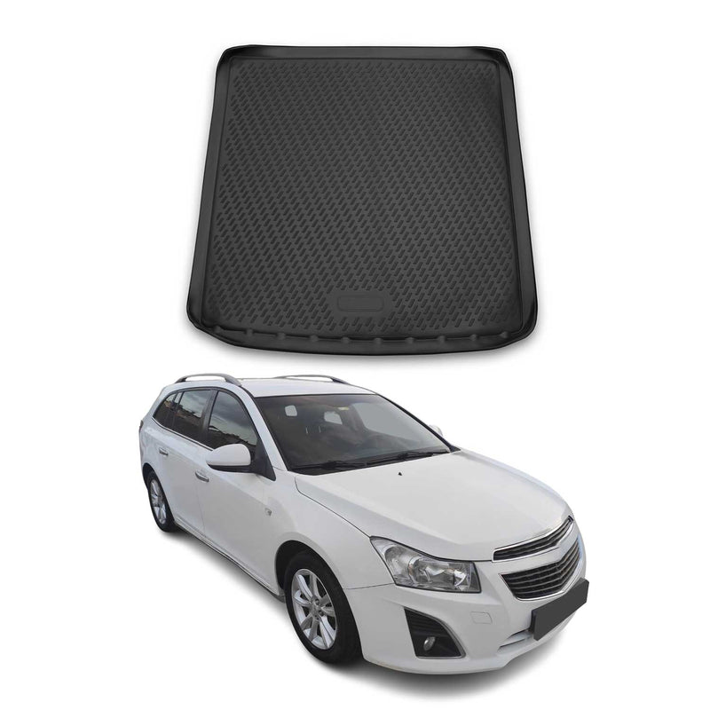 Tapis de Coffre pour Chevrolet Cruze 2012-2016 SW en caoutchouc TPE 3D Noir