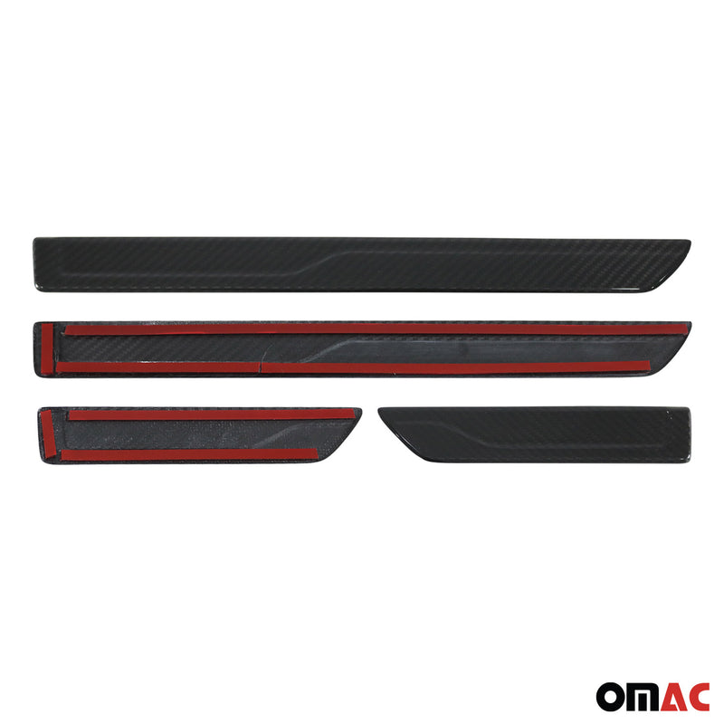 Couverture De Seuil De Porte pour Hyundai Elantra SD 2021-2025 Carbone 4 Pcs