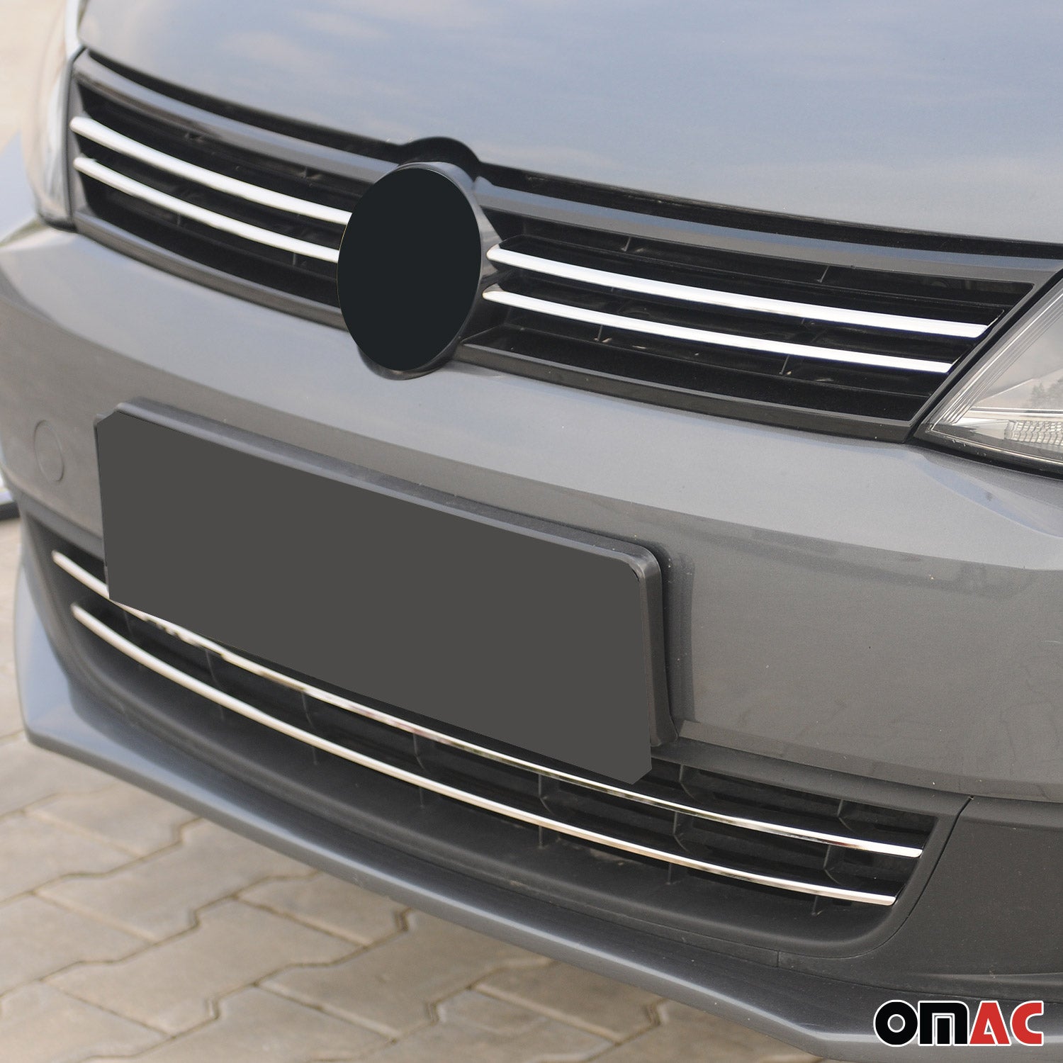 Moulure de Grille de Calandre pour VW Jetta 2011-2014 Chromé 6Pcs