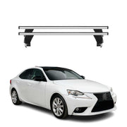 Menabo Barres de toit Transversales pour Lexus IS XE30 2013-2020 Gris ABE 2x