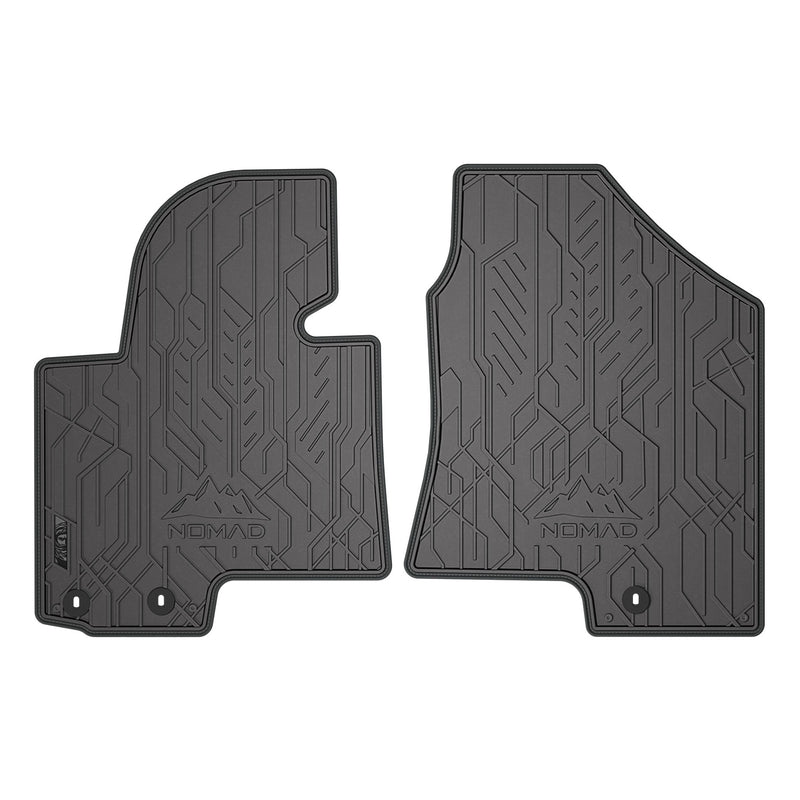 Tapis de Sol de Voiture pour Kia Sportage III 2010-15 Caoutchouc Noir-Gris 2Pcs