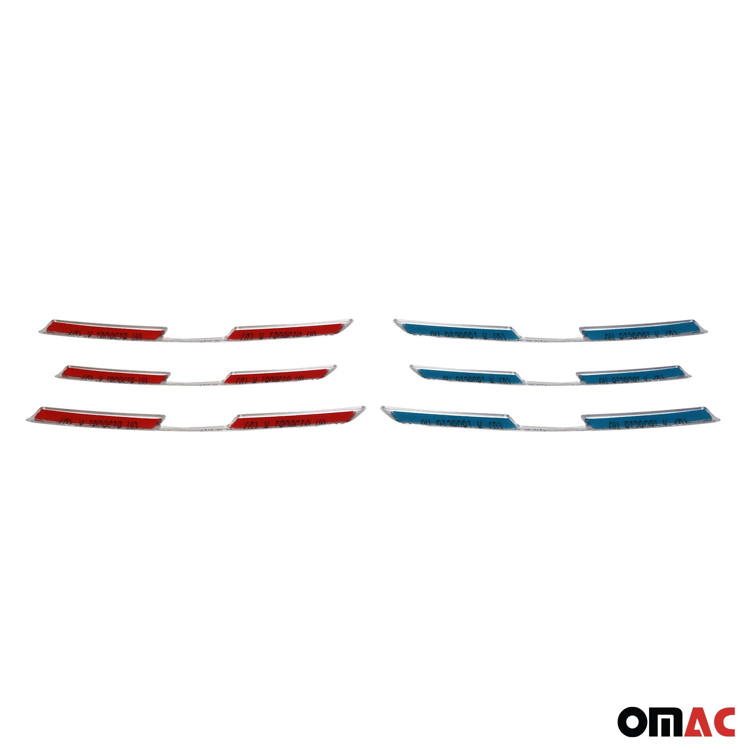 Moulure de calandre avant pour Renault Captur 2019-2026 6Pcs en Acier Silver