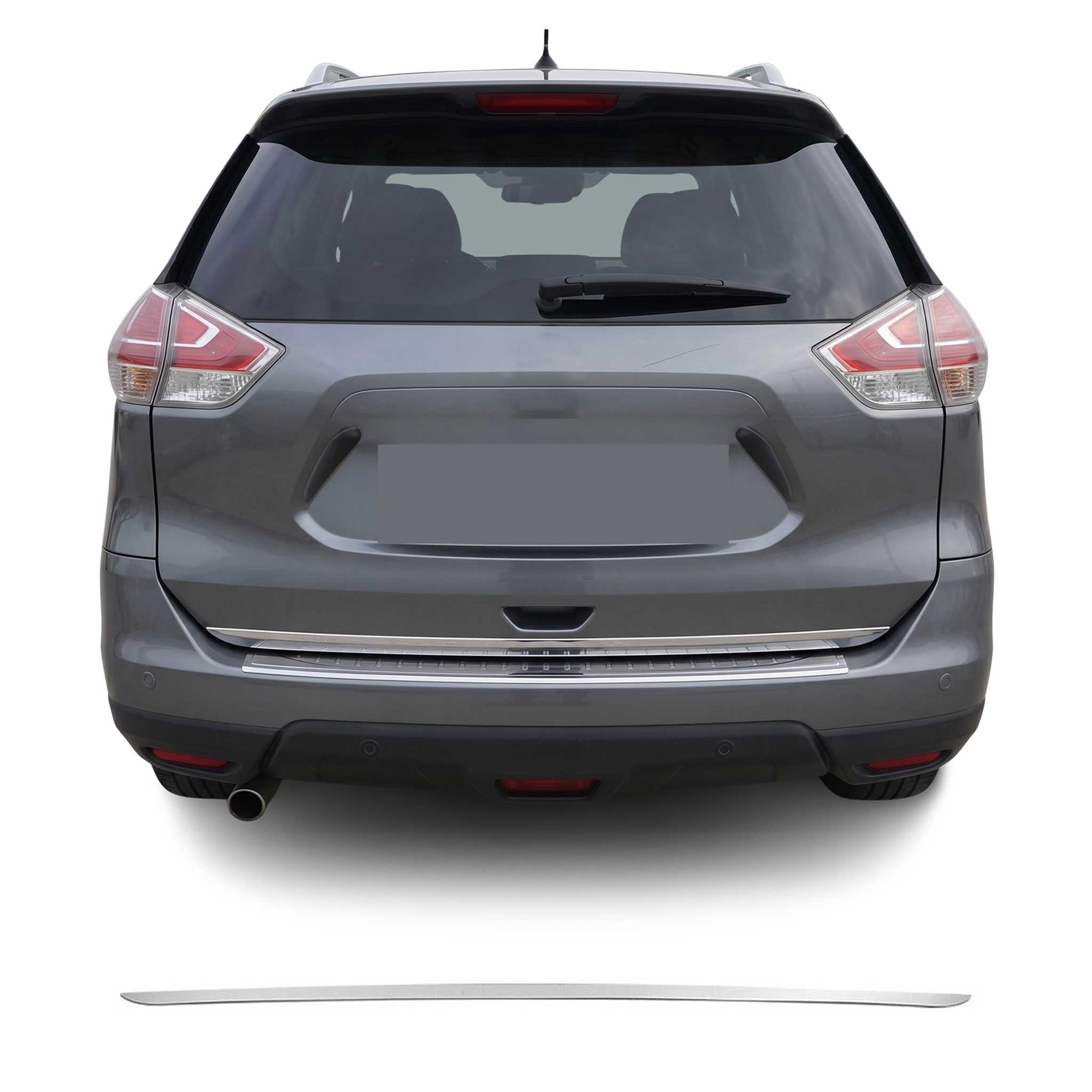 Garniture de Hayon Coffre pour Nissan X-Trail FL 2017-2021 acier inox