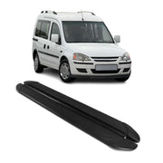 Marchepieds Latéraux Pédale pour Opel Combo 2001-2011 Aluminium Noir 2x