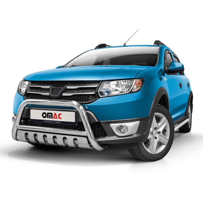 Pare-Buffle Avant Pour Dacia Sandero Stepway 2012-2016 en Argent