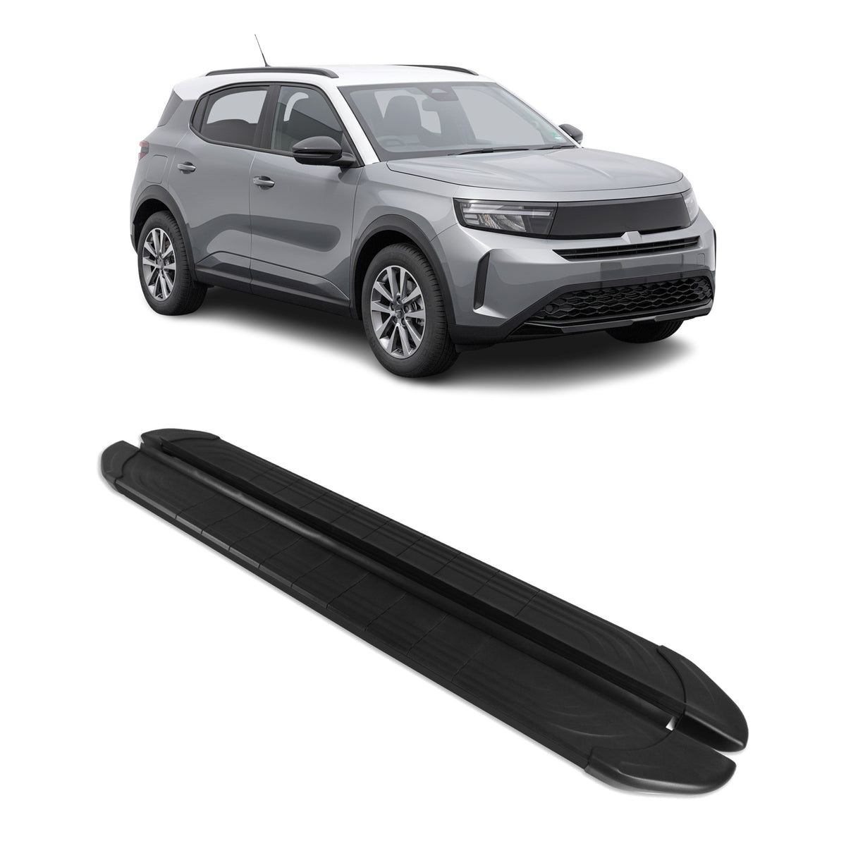 Marchepieds latéraux pédale pour Opel Frontera 2024-2026 2Pcs Aluminium Noir