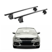 Barres de toit transversales acier pour Peugeot 308 II HB Break 2013-2021 Noir