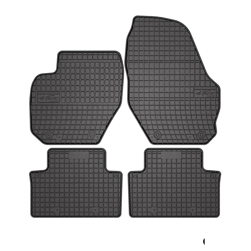 Tapis de Sol pour Volvo XC90 2002-2015 Caoutchouc Noir