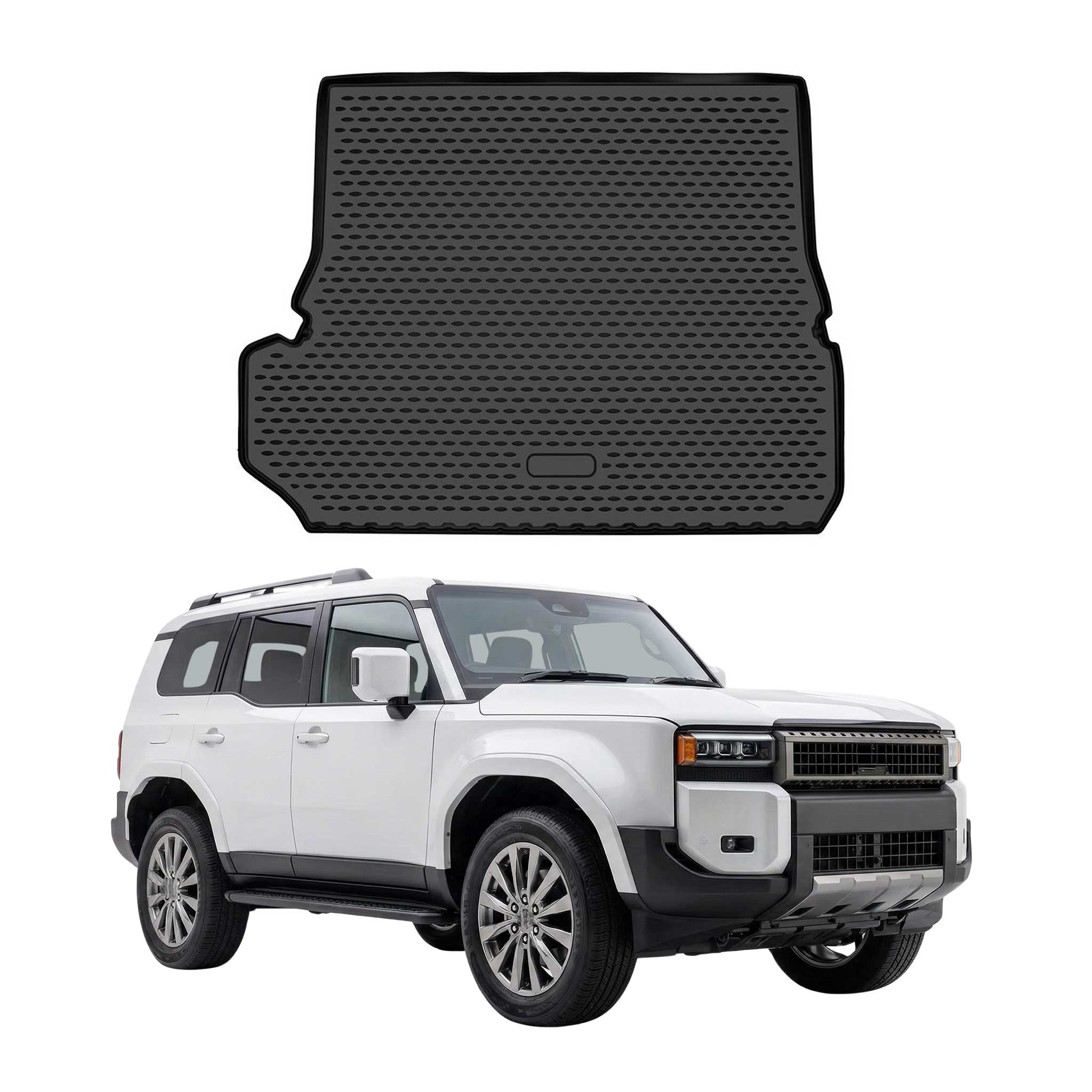 OMAC Tapis de coffre pour Toyota Land Cruiser Prado J250 2024-2026 TPE Noir