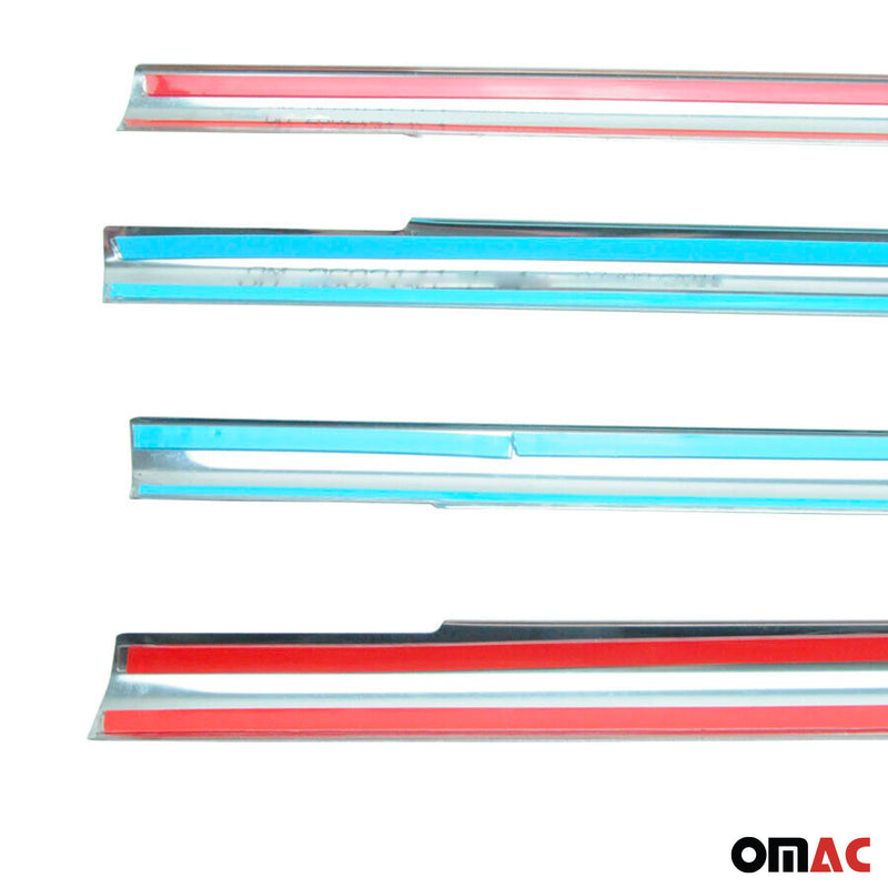 Baguettes pour contour Latérales pour Ford Focus 2004-2013 acier inox chrome
