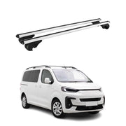 Barres de toit Transversales pour Fiat Scudo 2022-2026 TÜV Aluminium Gris 2Pcs