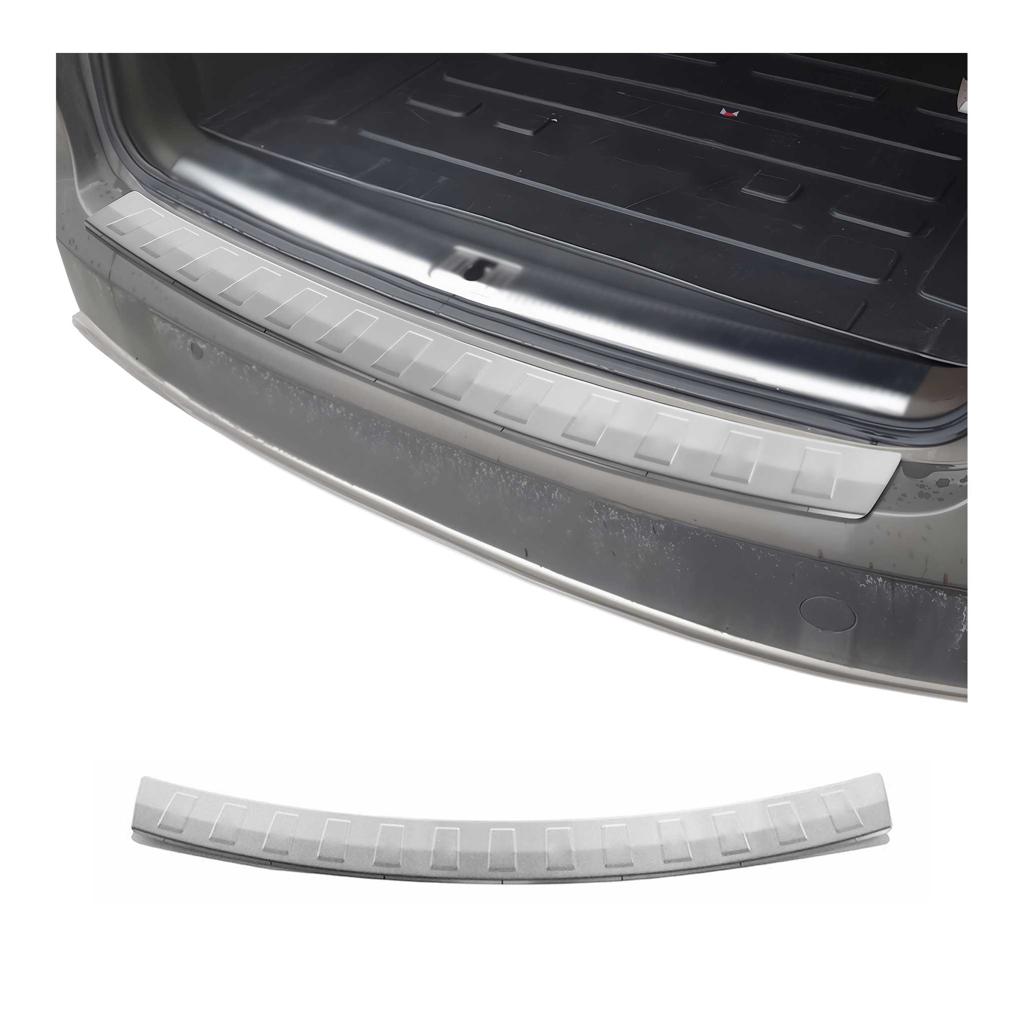 Protection seuil de pare-chocs arriére pour Audi A4 B8 Break 2007-15 inox Brossé