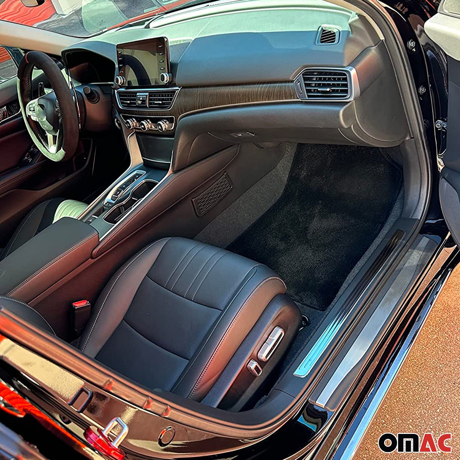 Couverture de Seuil de porte pour VW Tiguan 2016-2020 acier inox chromé 4 Pcs