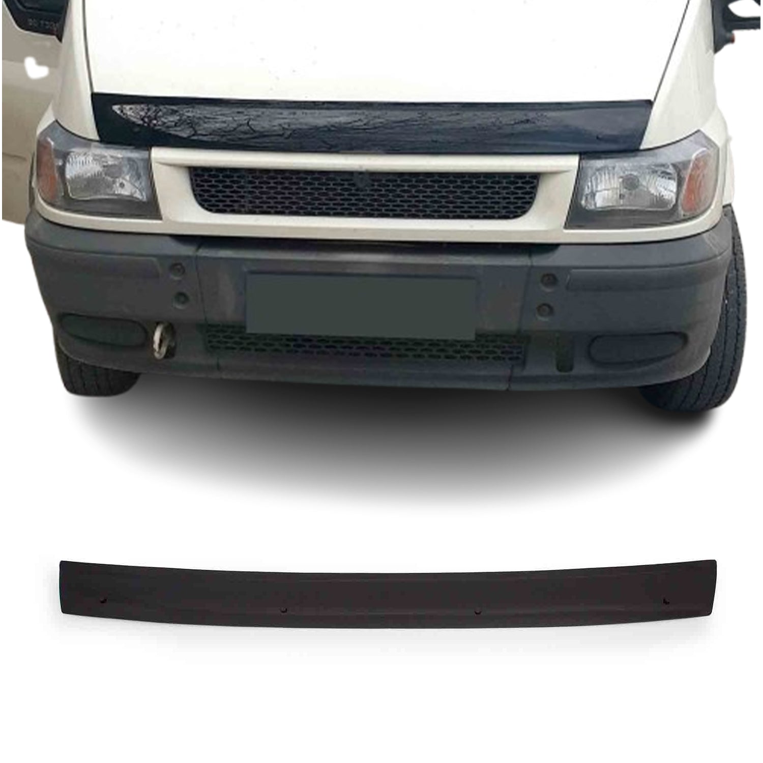 Deflecteurs d'air capot de voiture pour Ford Transit 2000-2006 Acrylique Noir