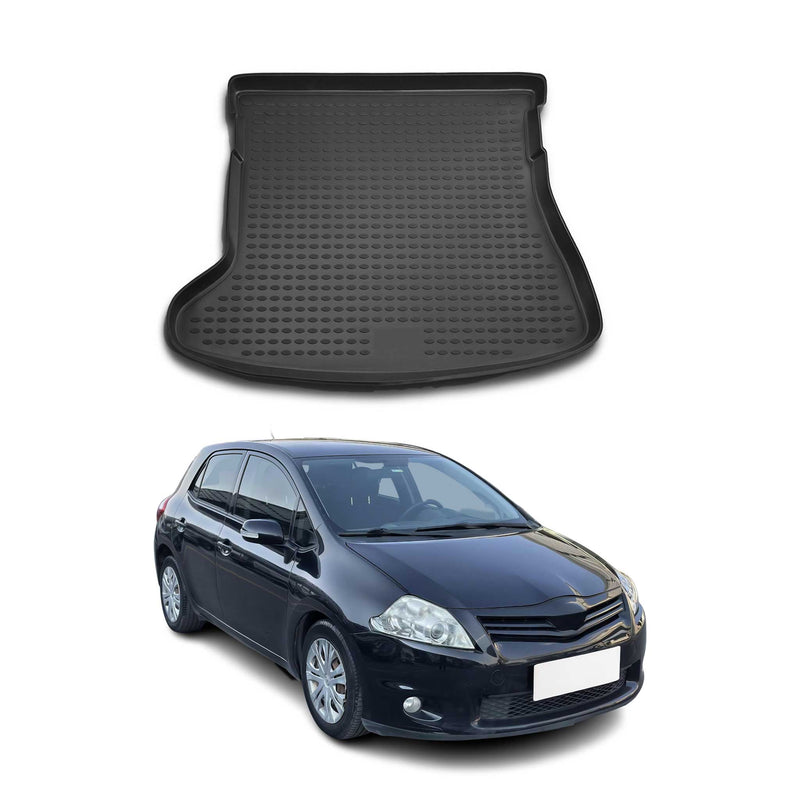 Tapis de Coffre pour Toyota Auris 2007-2012 TPE Noir