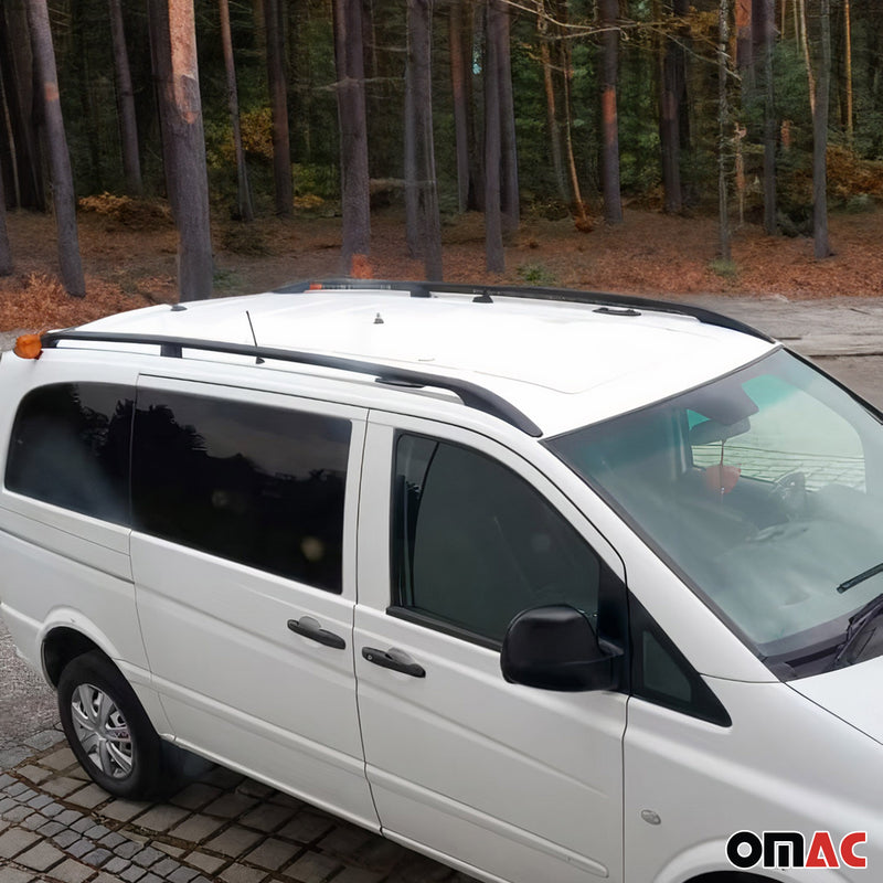 Barres de toit longitudinales pour Mazda CX-5 2017-2025 Aluminium Noir