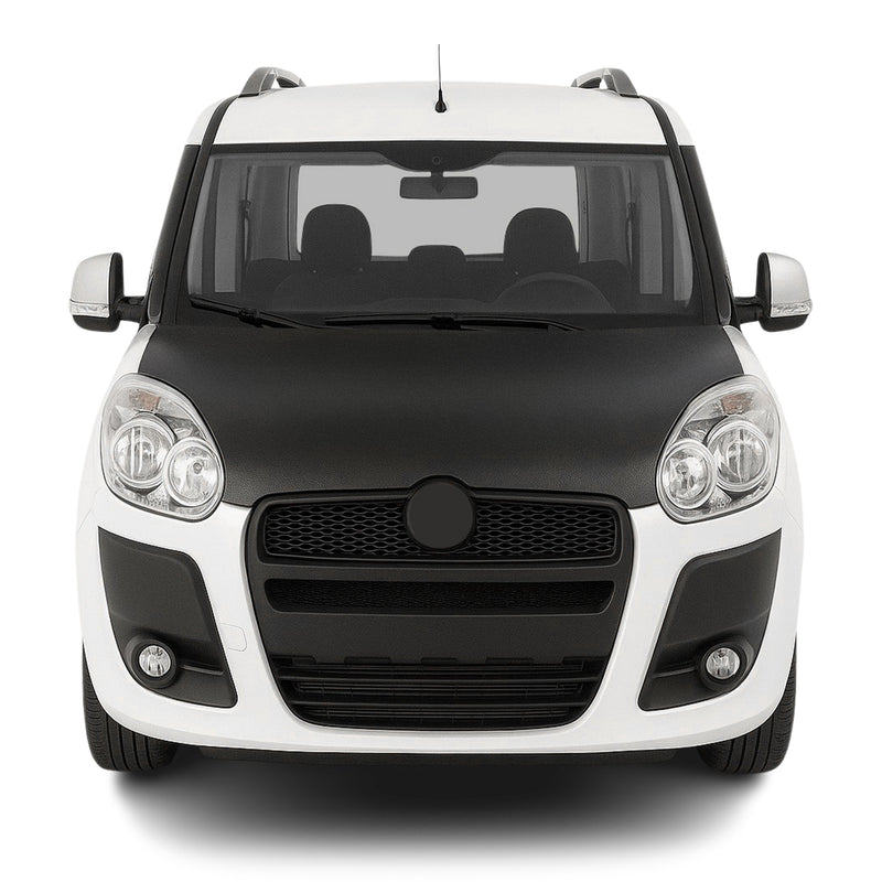 Protège Capot pour Fiat Doblo 2010-2014 Masque de voiture vinyle Noir complète