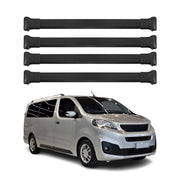 Barres de Toit transversales pour Fiat Scudo 2022-2026 Aluminium Noir 4Pcs