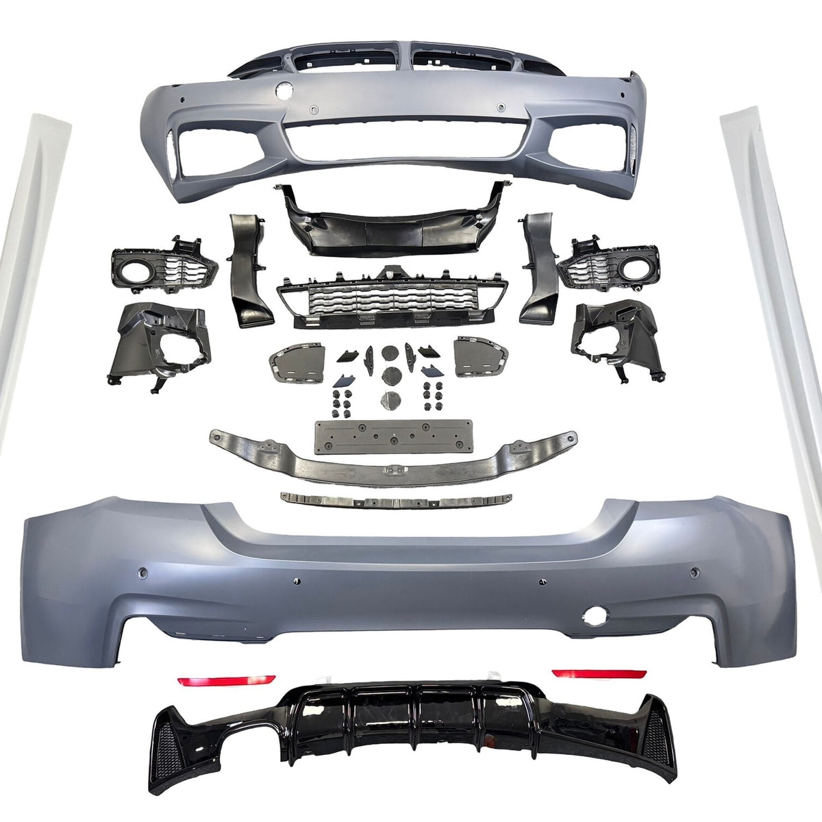 JOM Kit Pare-chocs pour BMW F36 Gran Coupé 2014–17 MT VA/HA (PDC/SRA) Seitenschweller