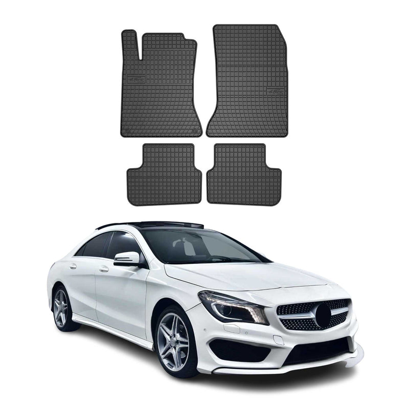 Tapis de Sol pour Mercedes CLA C117 2013-2019 OMAC Noir Caoutchouc