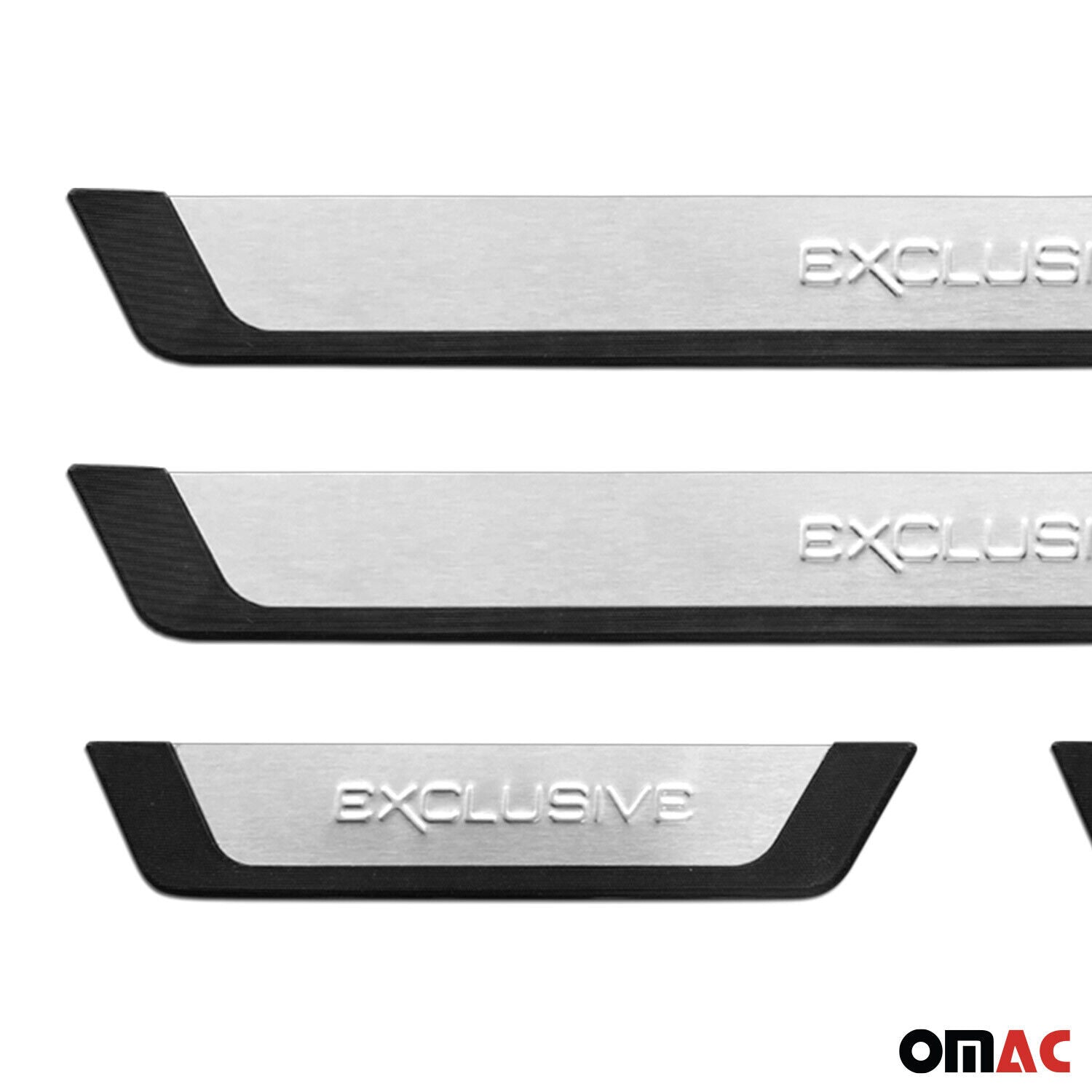 Couverture de seuil de porte pour Opel Mokka/Mokka-e 2021-2026 inox chromé 4 Pcs