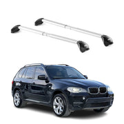 Barres de toit pour BMW X5 E70 E53 1999-2013 5P Gris Argenté 2 pièces ABE