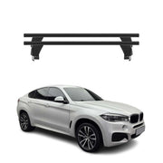 Menabo Barres de toit transversales pour BMW X6 F16 F86 2014-2019 Noir ABE