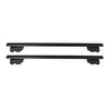 Barres de toit transversales pour BMW IX3 G08 2020-2024 Aluminium Noir 2Pcs