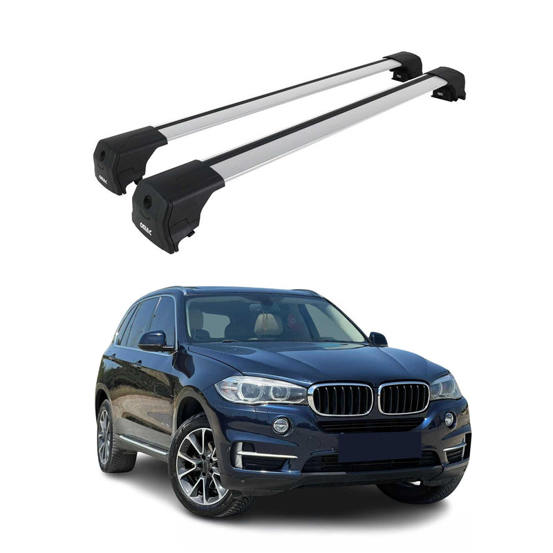 Barres de toit transversales Voiture pour BMW X5 F15 F85 2013-2018 Gris ABE