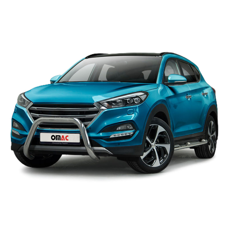 Pare-Buffle Avant Pour Hyundai Tucson 2015-2021 en Argent