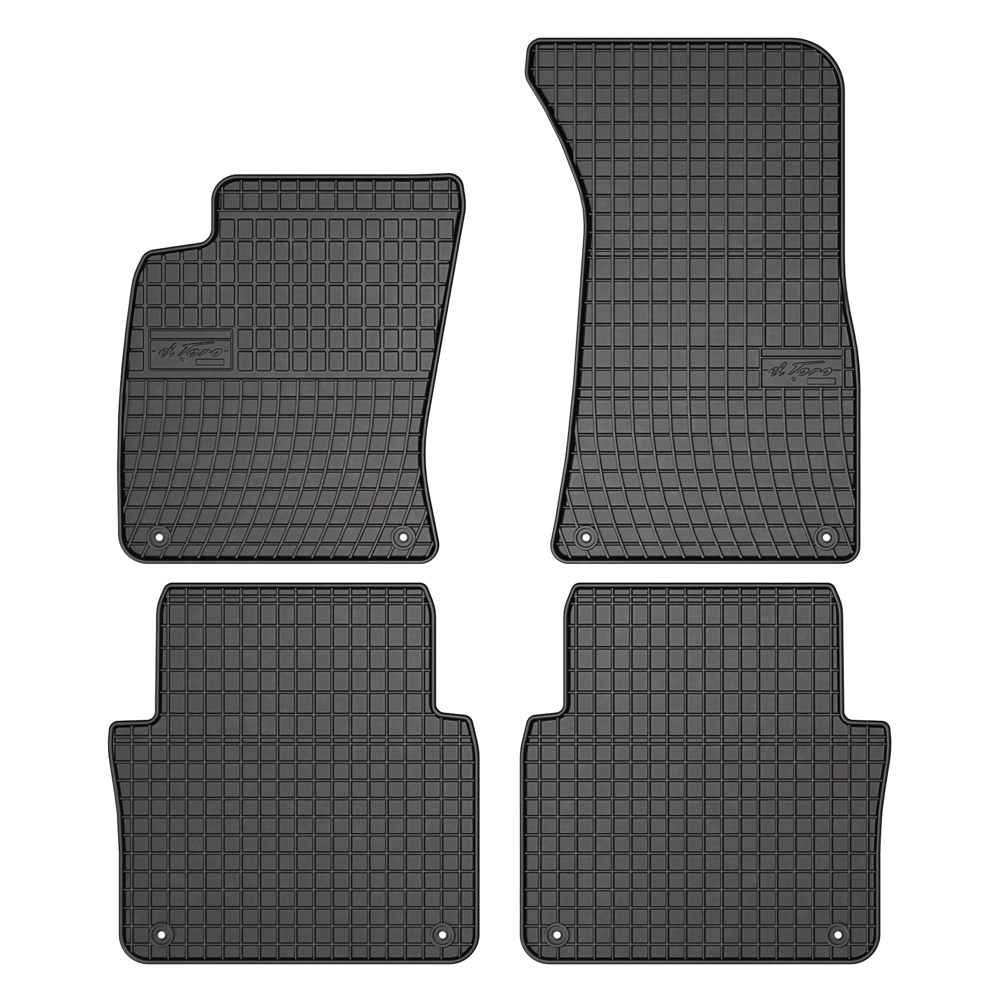 OMAC Tapis de sol pour Audi A8 D3 Standart 2002-2009 Noir en caoutchouc
