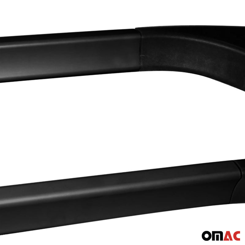 Barres de toit longitudinales pour Mercedes A Klasse W177 2018-2021 en Alu noir