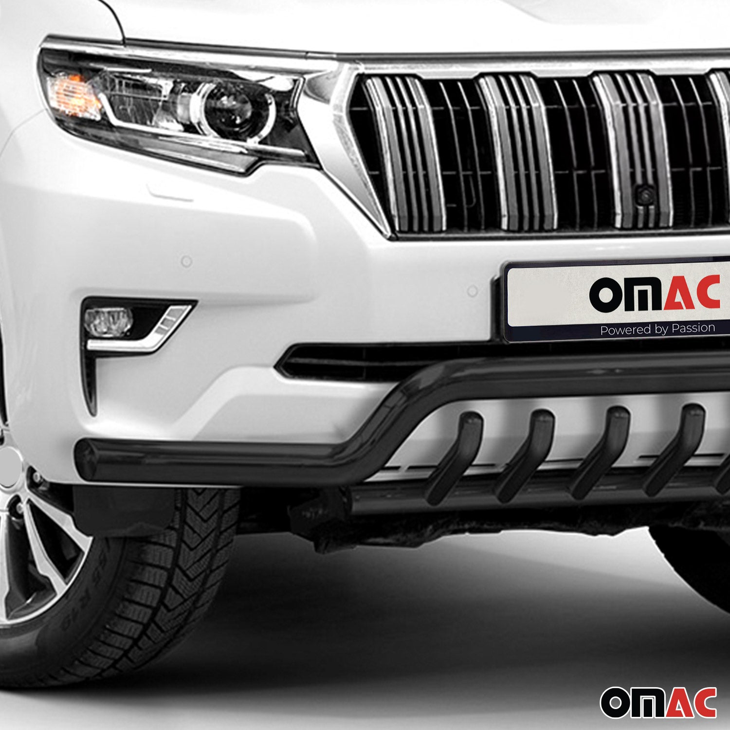 Pare-Buffle Avant Pour Toyota Land Cruiser 150 2019-2023 Acier Noir