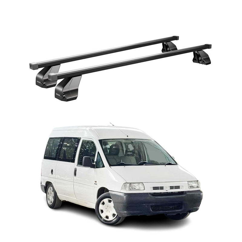 Barres Transversales Menabo pour Fiat Scudo 1994-2006 Noir