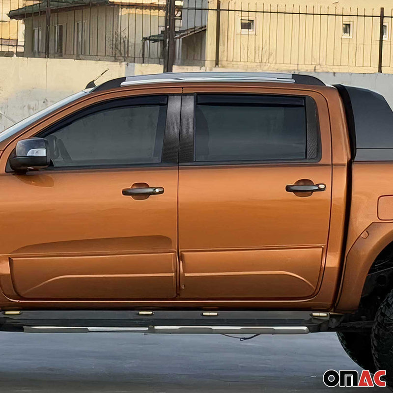Couverture Garniture de pilier B pour Ford Ranger 2015-21 en feuille de carbone