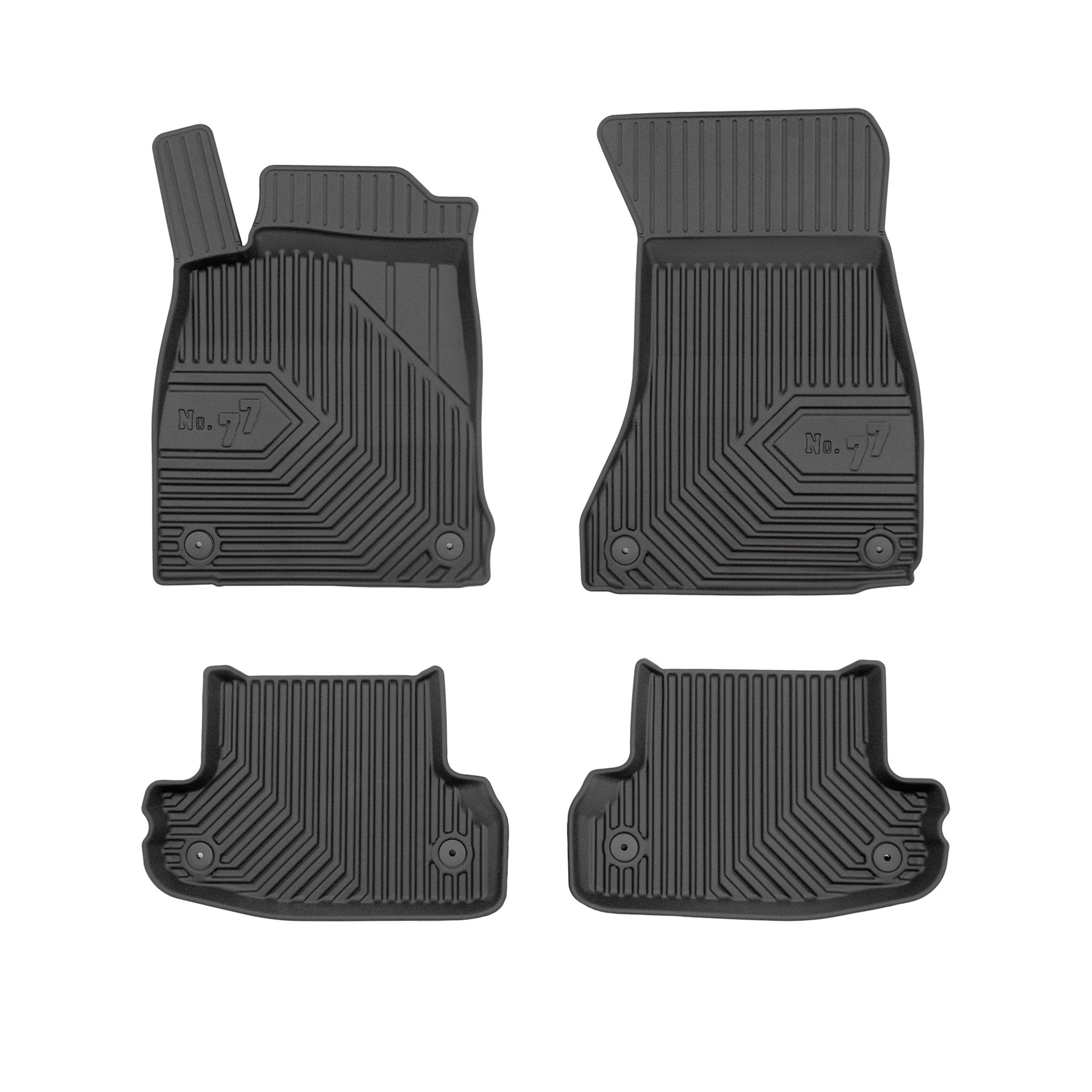 Tapis de Sol de Voiture pour Audi A5 Coupé F5 2016-2024 TPE Imperméable 4Pcs