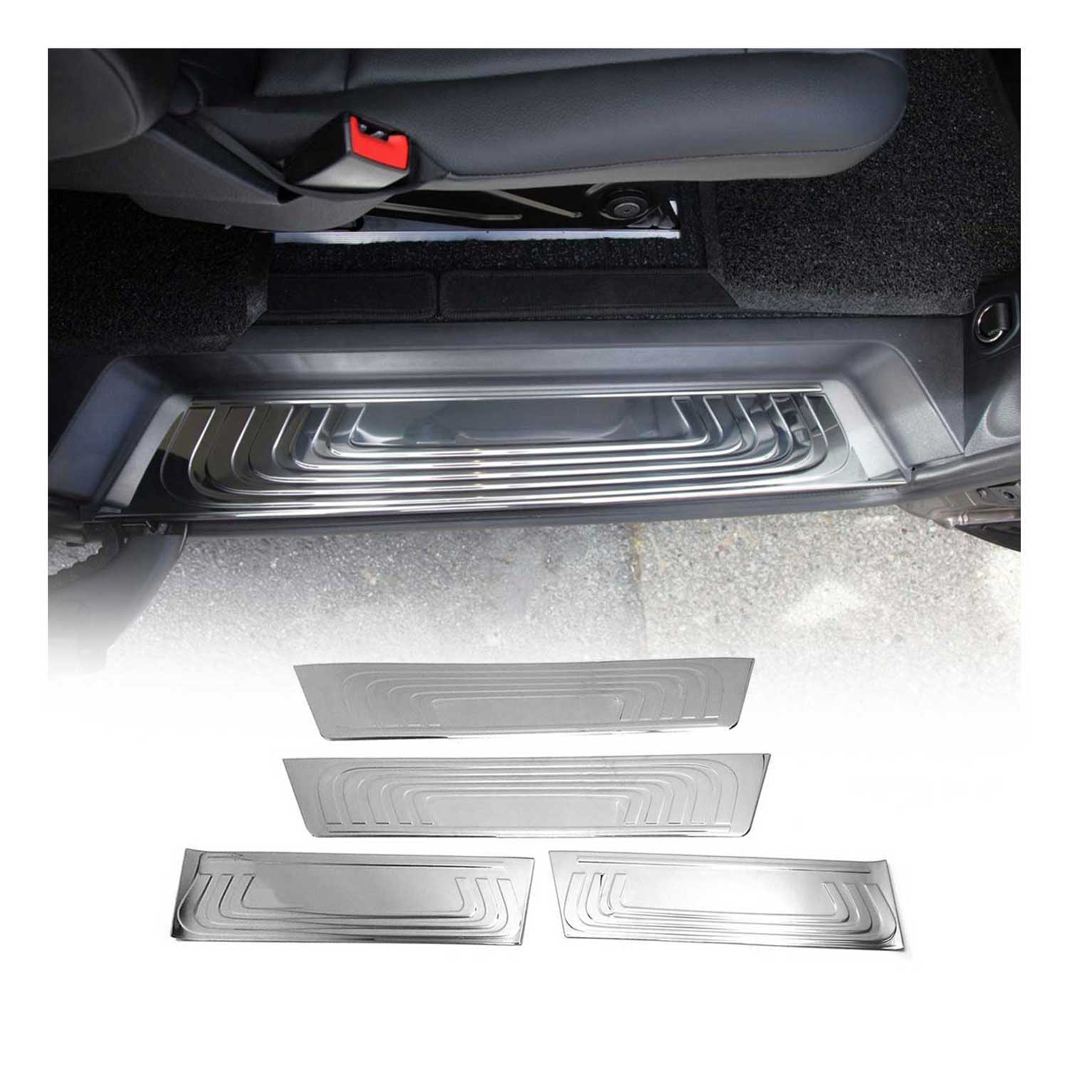 Couverture de Seuil de porte pour Mercedes Vito W447 2013-2025 inox chromé 4Pcs