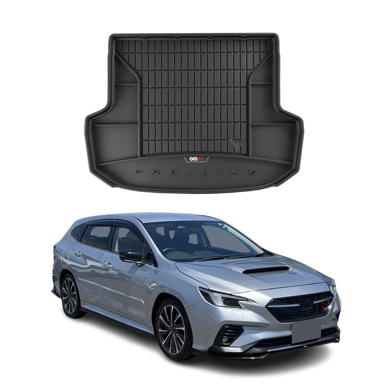 Tapis de Coffre pour Subaru Levorg 2014-2021 TPE Noir