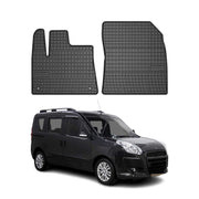 Tapis de Sol pour Fiat Doblo 2010-2020 Caoutchouc Noir