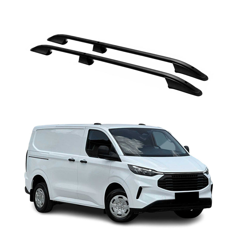 Barres de toit longitudinales pour Ford Transit Tourneo Custom 2023-2025 L1 Noir