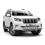 Pare-Buffle Avant Pour Toyota Land Cruiser 150 2019-2023 Argent en Acier Inox