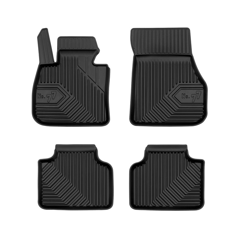 Tapis de Sol de Voiture pour BMW Série 2 Active Tourer F45 2014-21 TPE Noir 4Pcs