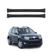 Barres de toit transversales pour Dacia Duster 2010-2013 Pre-FL Aluminium Noir