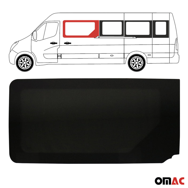 Vitre De Porte Pour Opel Movano 2010-2023 Porte coulissante gauche L2 L3 L4 H2