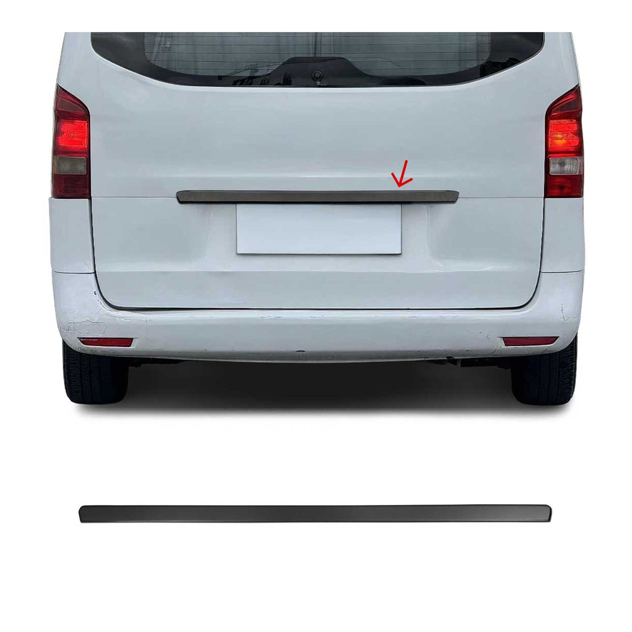 Poignée de Coffre Arrière pour Mercedes Vito W447 2014-2026 acier inox foncé
